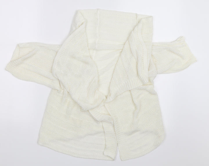 New Look Womens Ivory Cardigan Jumper Size L