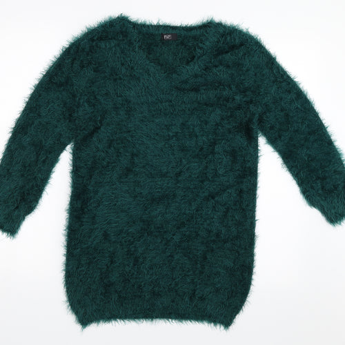 F&F Womens Green   Pullover Jumper Size 10