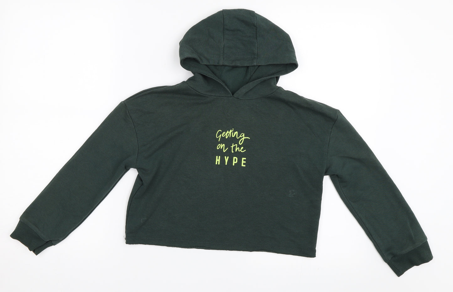 George Girls Green   Pullover Hoodie Size 5-6 Years