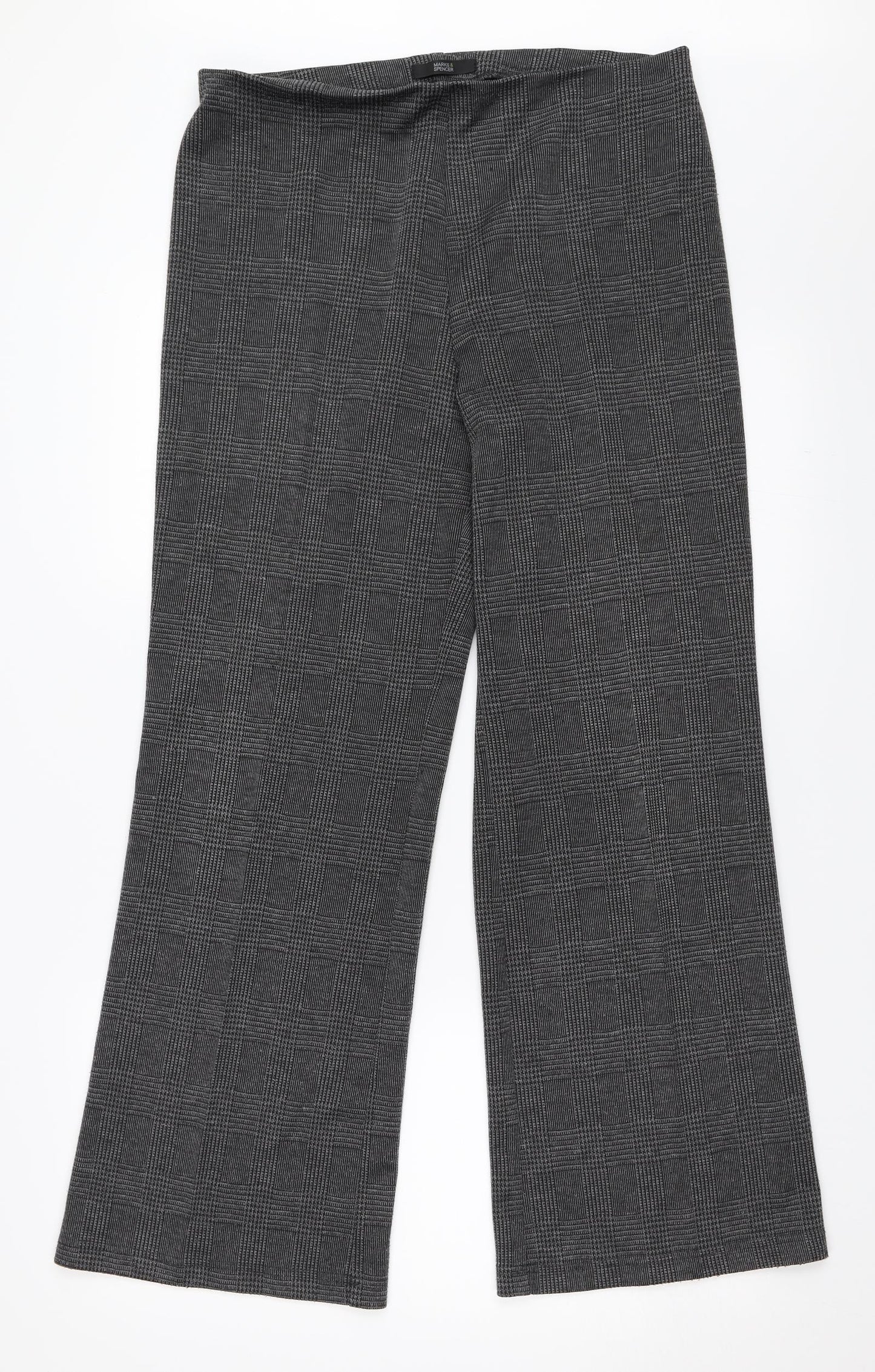Marks and Spencer Womens Grey   Trousers  Size 12 L29 in