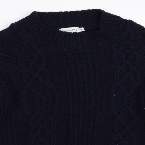 In the Style Womens Blue   Pullover Jumper Size 6