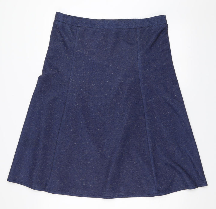 Heather Valley Womens Blue Flare Skirt Size 14