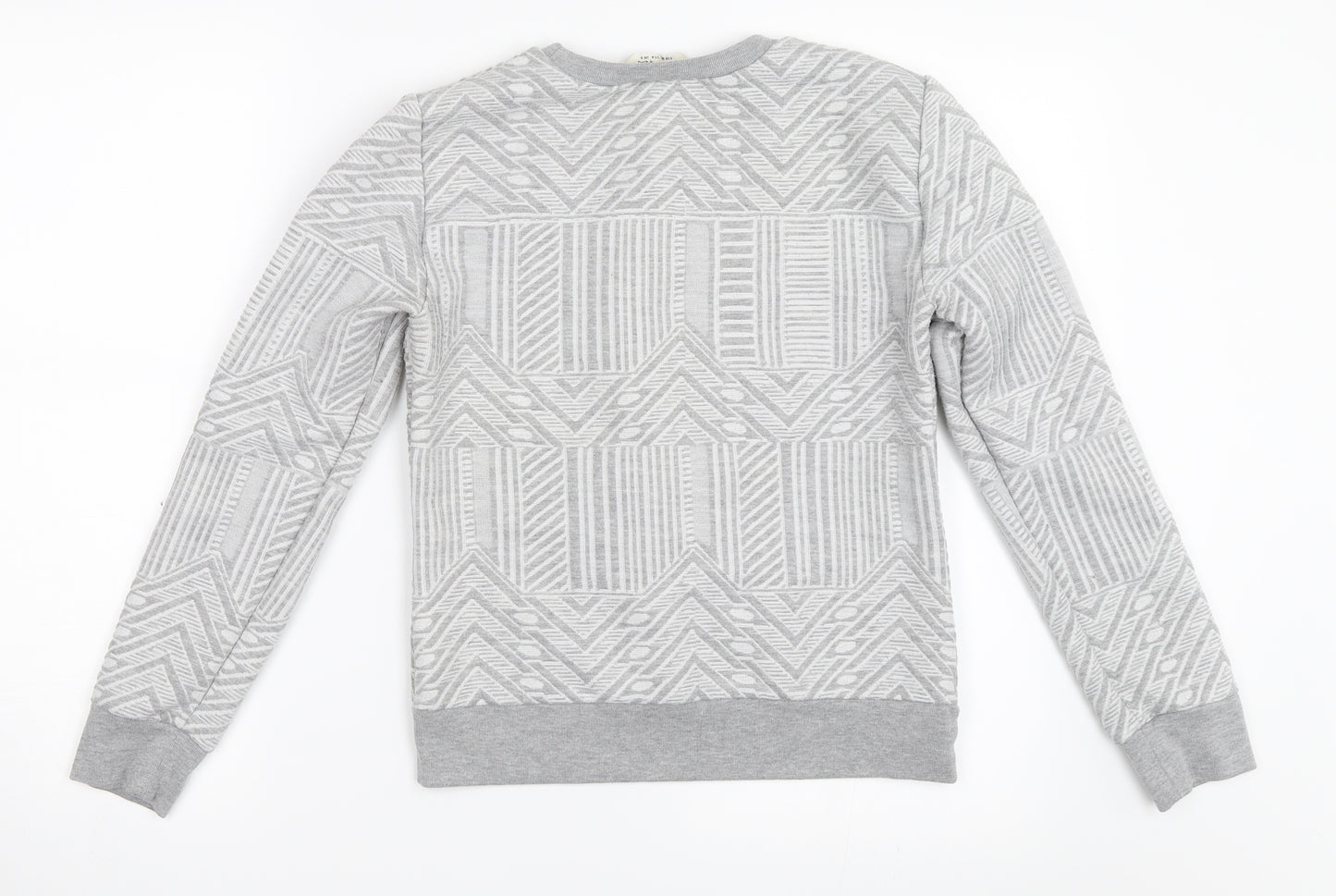 Miss Selfridge Womens Grey   Pullover Sweatshirt Size 8