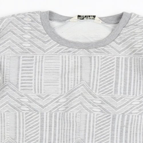 Miss Selfridge Womens Grey   Pullover Sweatshirt Size 8