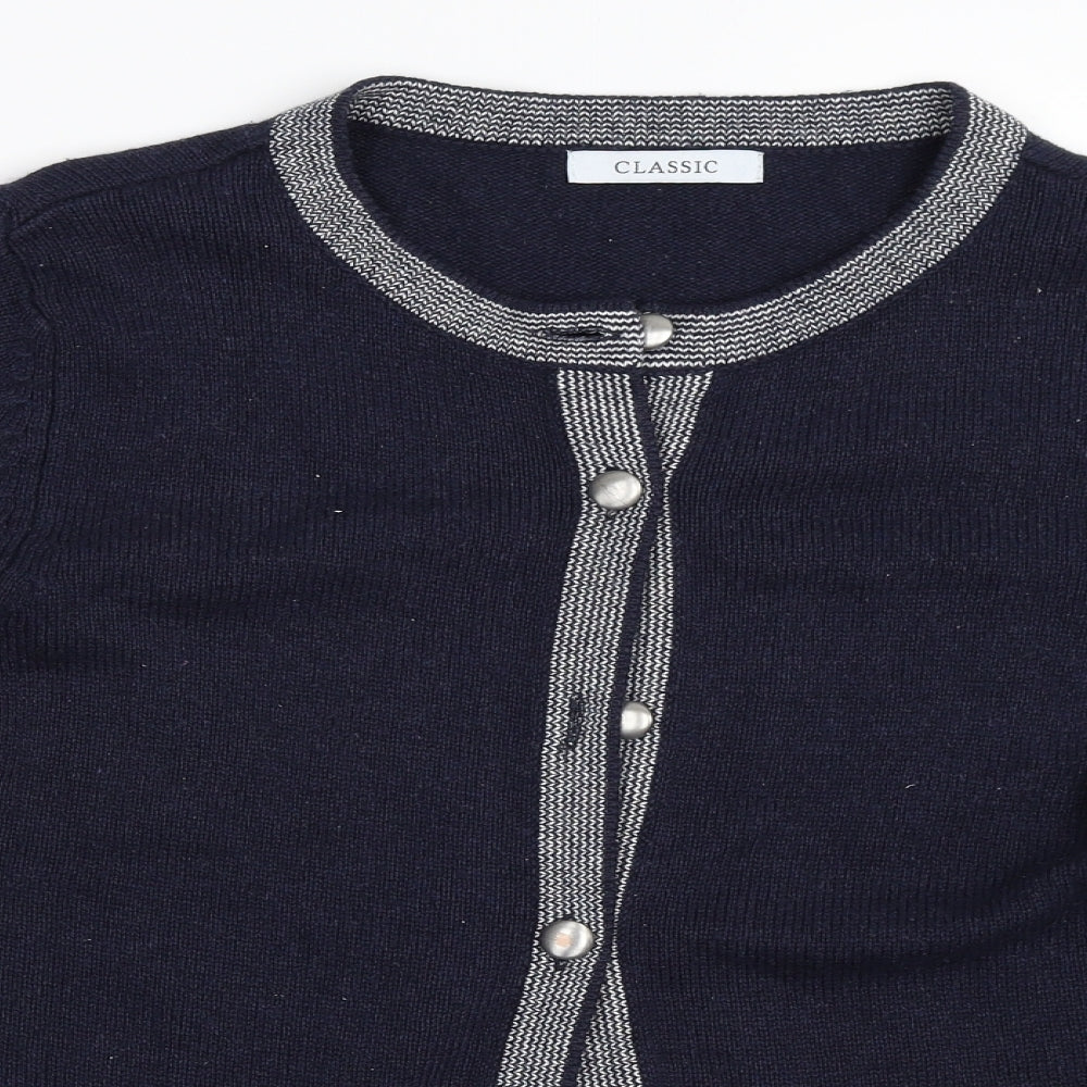 Marks and Spencer Womens Blue   Cardigan Jumper Size 8