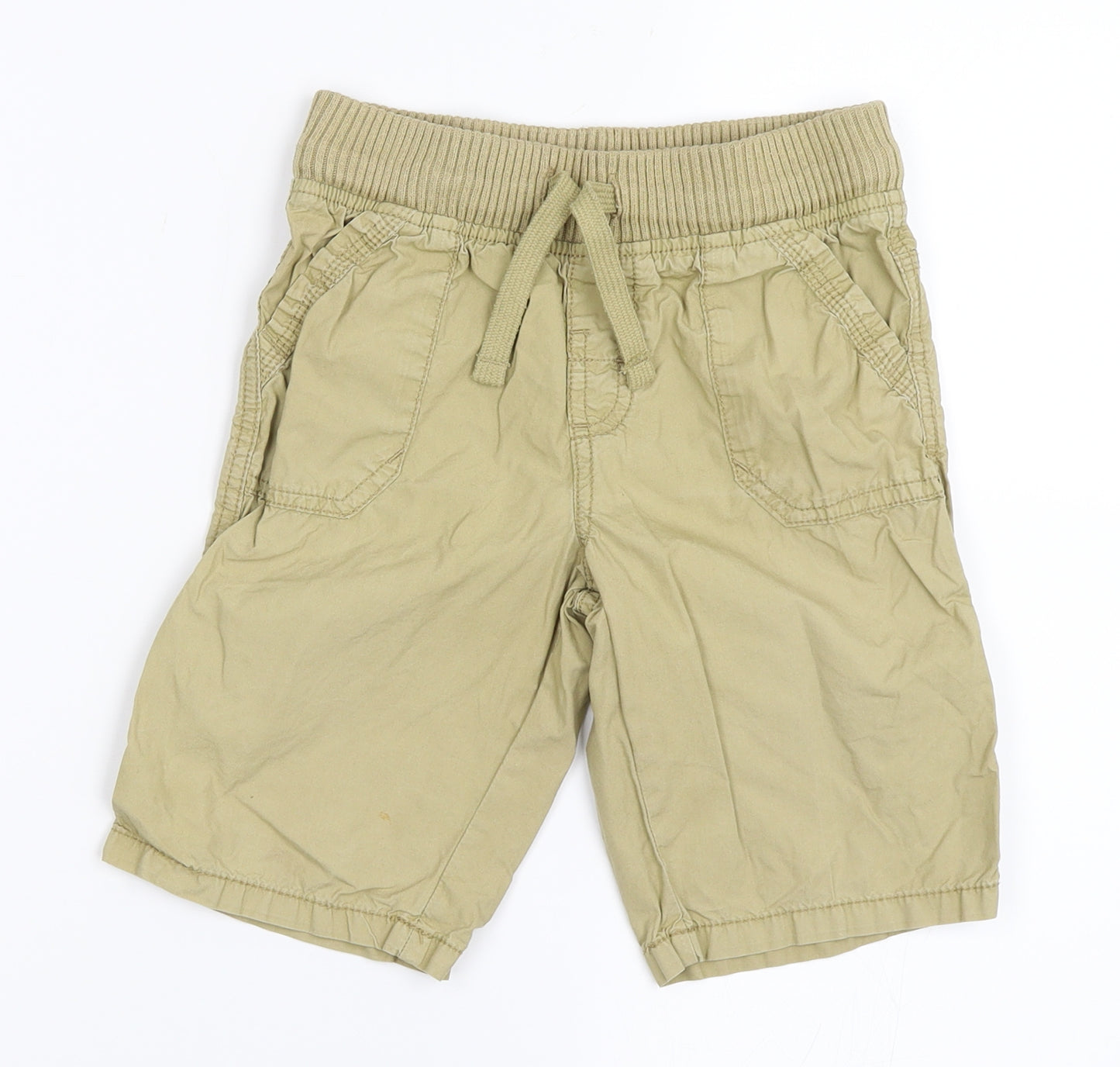 Marks and Spencer Boys Beige   Chino Shorts Size 4-5 Years