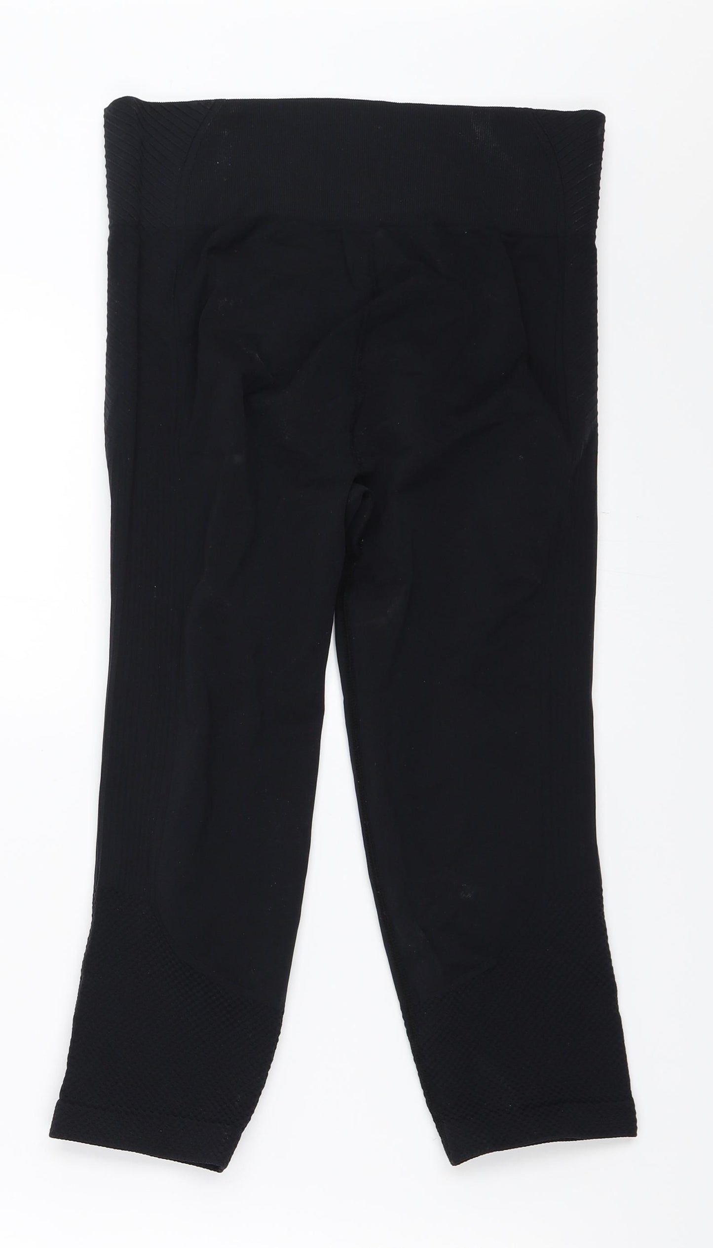 USA Pro Womens Black   Cropped Leggings Size 10 L18 in
