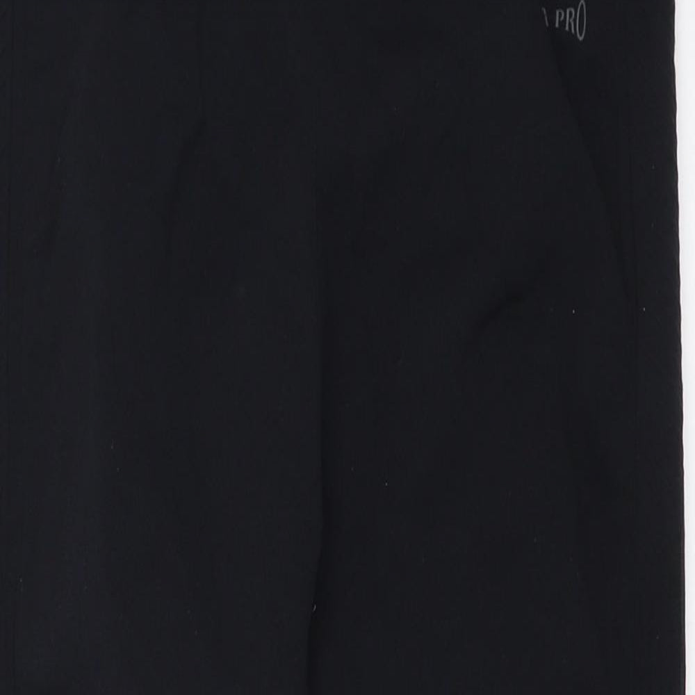 USA Pro Womens Black   Cropped Leggings Size 10 L18 in