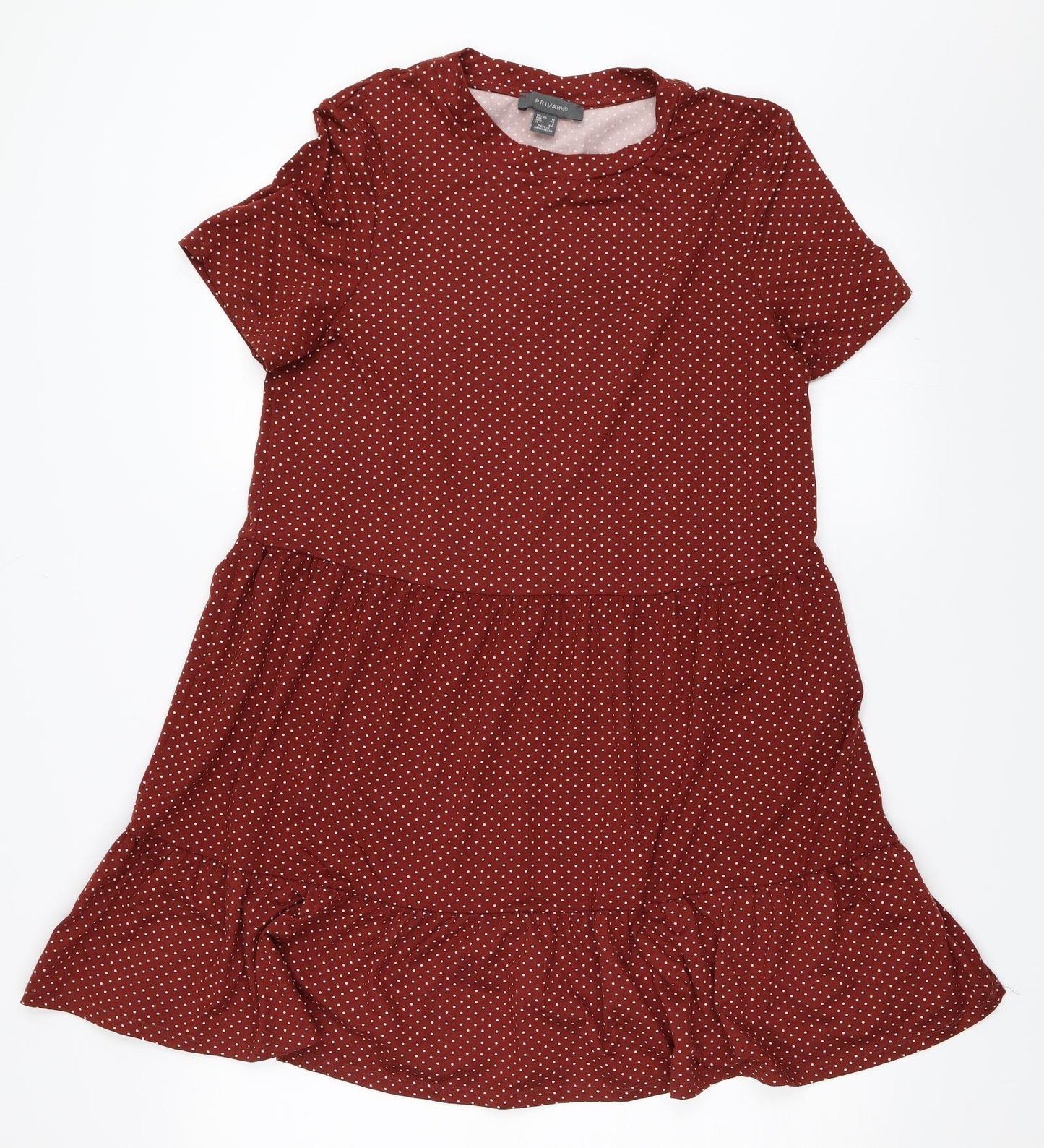 Primark Womens Brown Polka Dot  Fit & Flare  Size 12