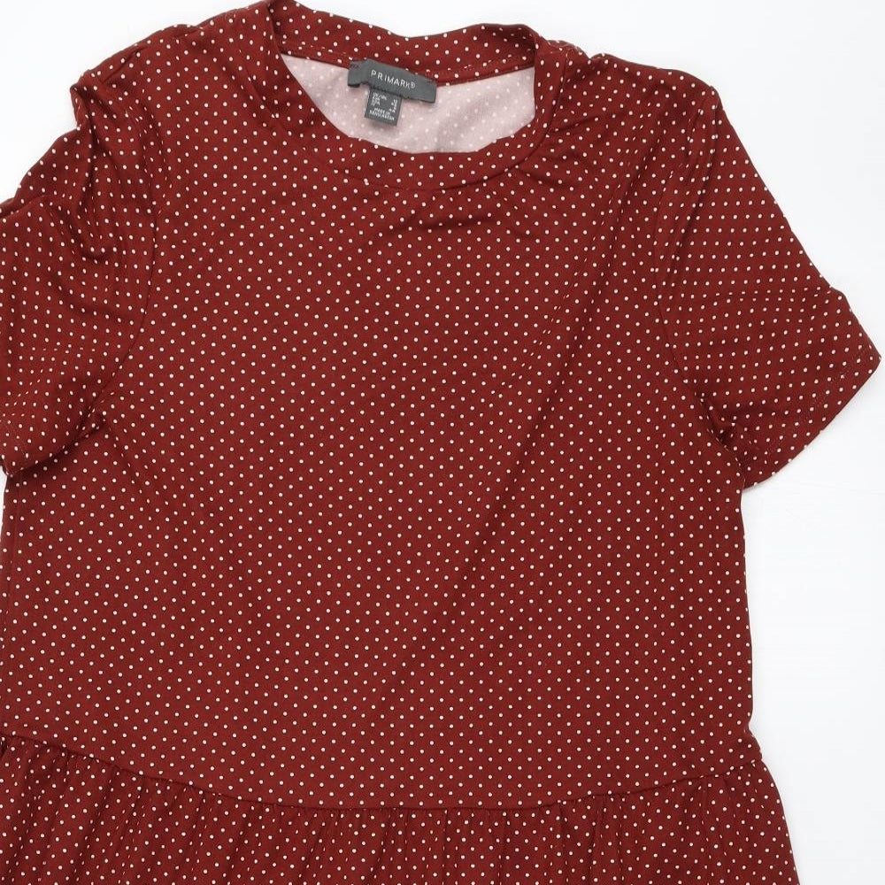 Primark Womens Brown Polka Dot  Fit & Flare  Size 12