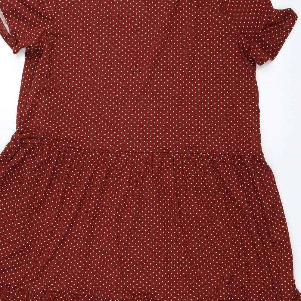Primark Womens Brown Polka Dot  Fit & Flare  Size 12