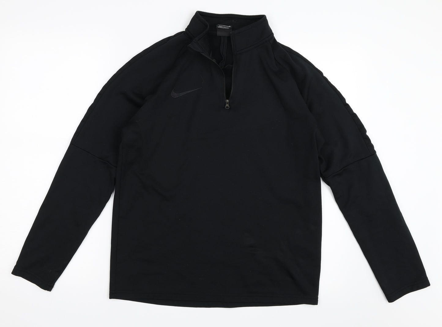 Nike Womens Black   Henley Sweatshirt Size S