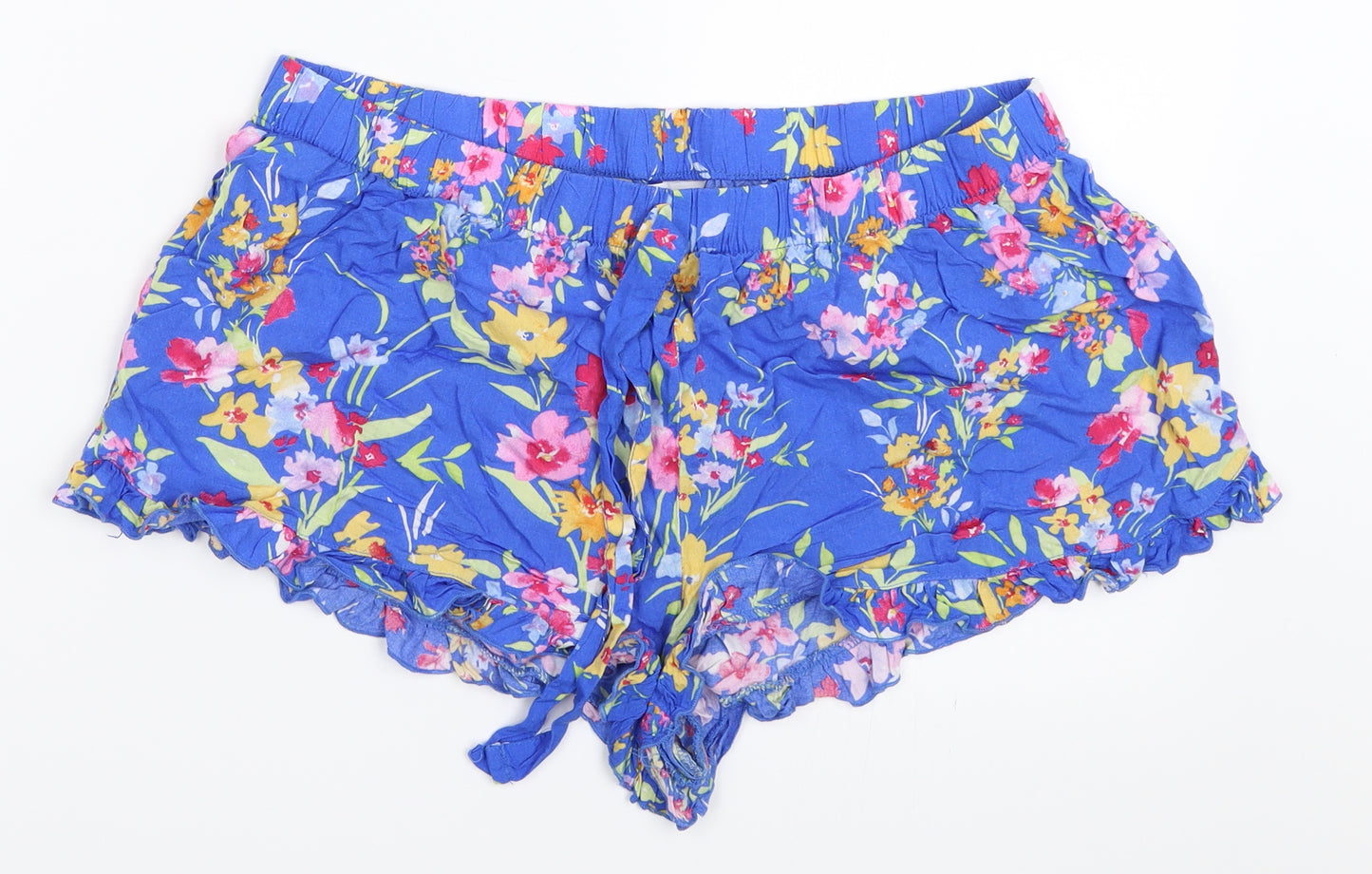Primark Womens Blue Floral  Top Lounge Pants Size M