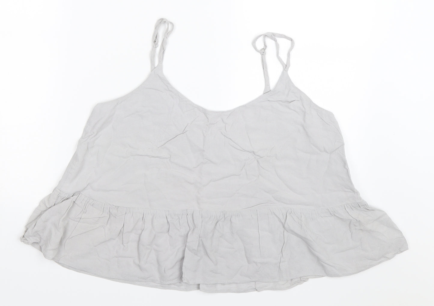 Topshop Womens Grey   Camisole Blouse Size 12