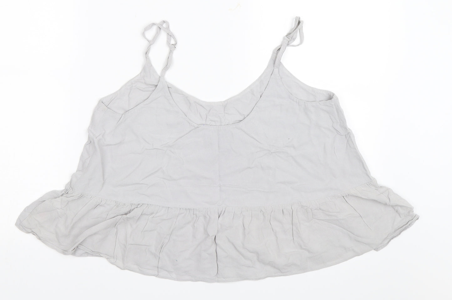 Topshop Womens Grey   Camisole Blouse Size 12