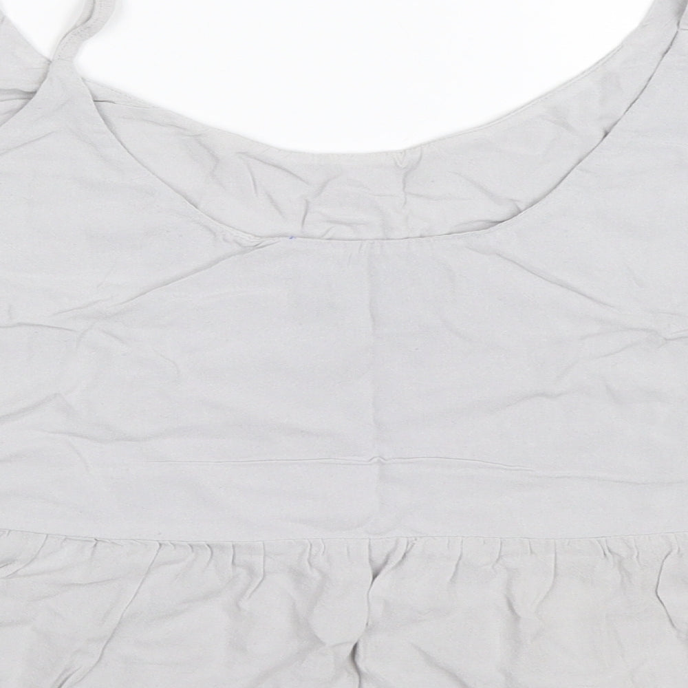 Topshop Womens Grey   Camisole Blouse Size 12