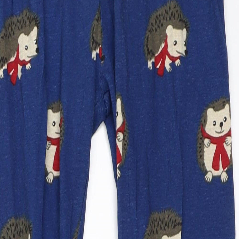 Lily & Dan Boys Blue Solid   Pyjama Pants Size 3-4 Years