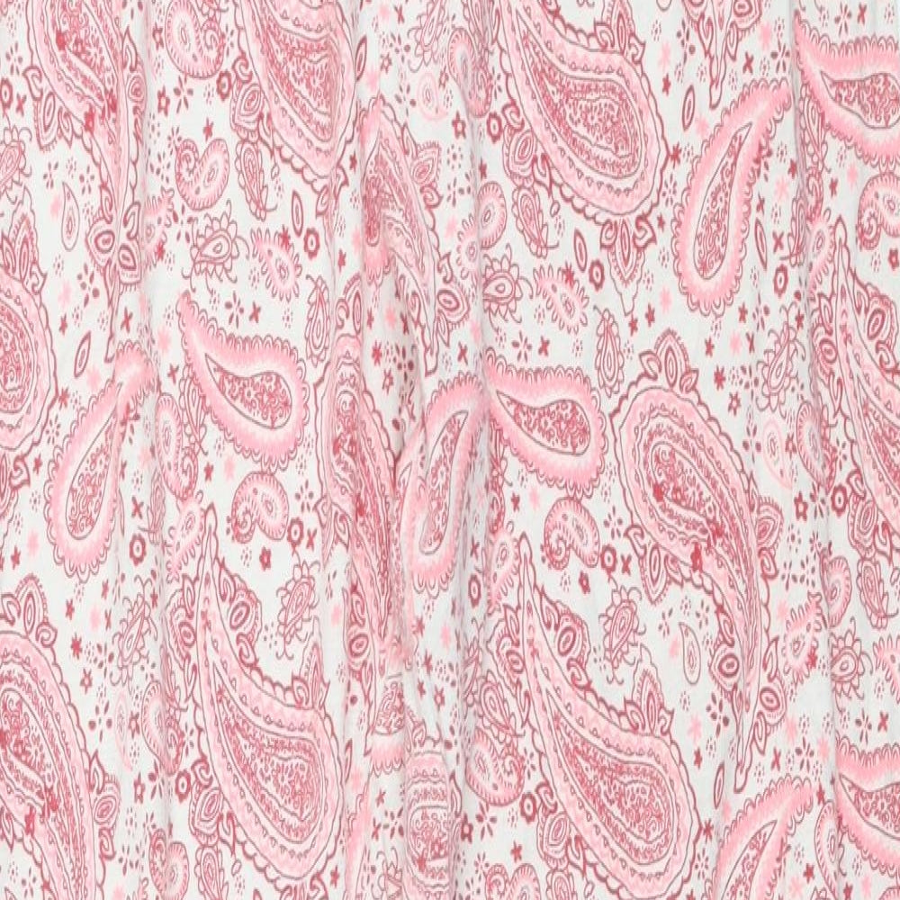 Primark Womens Pink Paisley  Top Pyjama Pants Size M