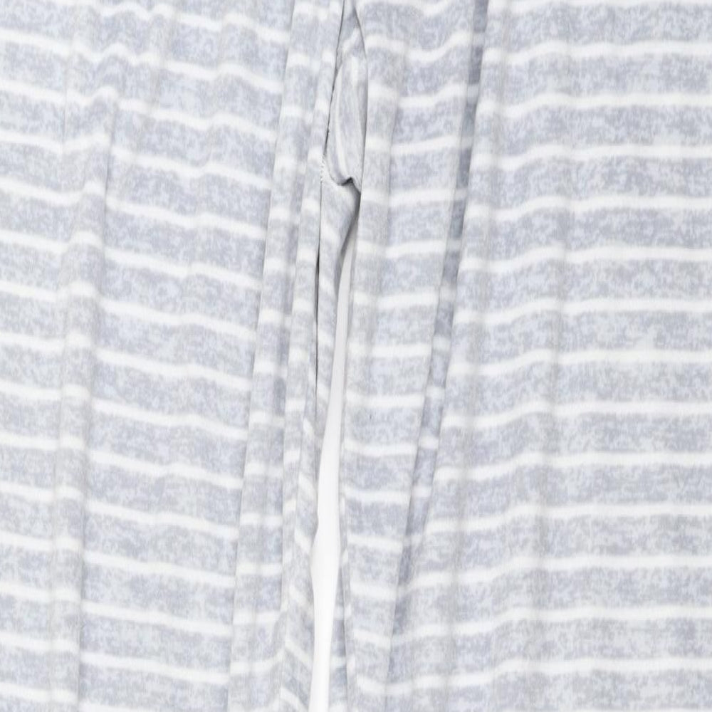 Love to Lounge Womens Grey Striped  Top Pyjama Set Size 10