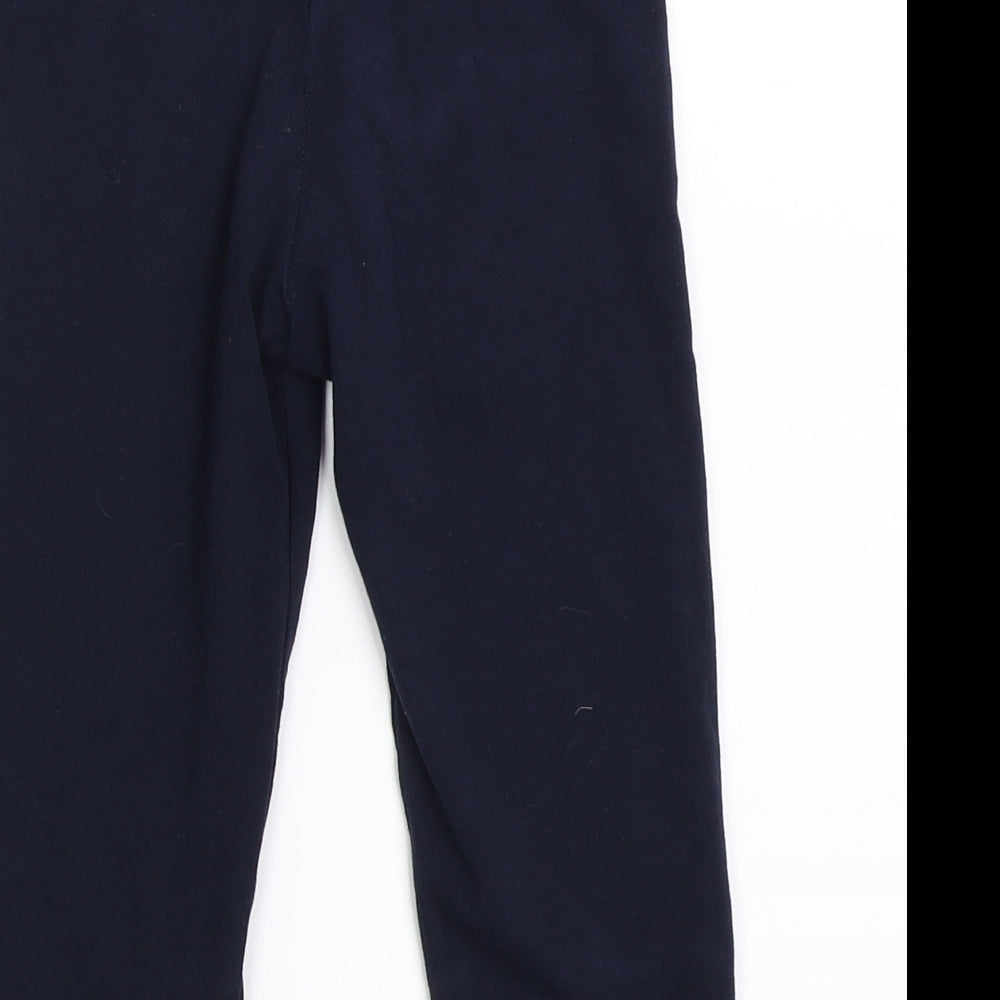 H&M Girls Blue   Capri Trousers Size 6-7 Years - leggings