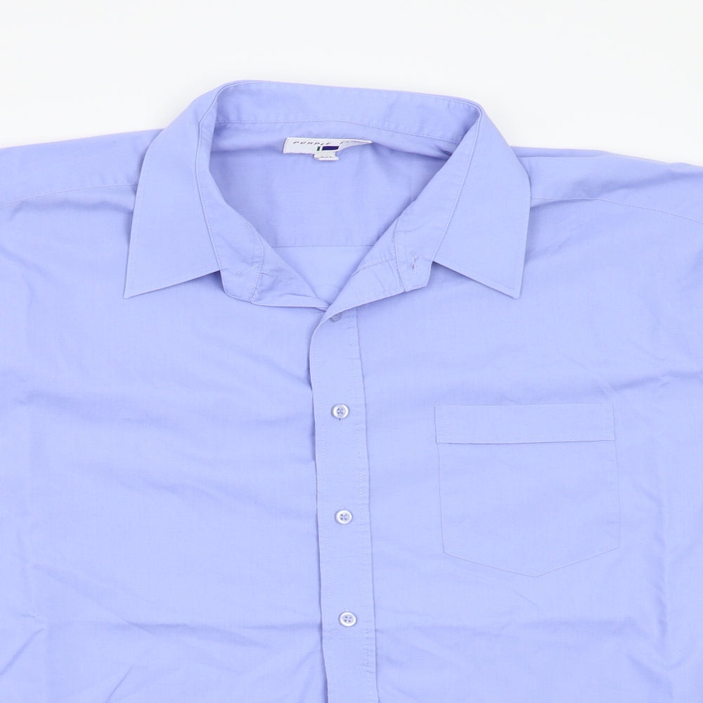 Purple flag Mens Blue    T-Shirt Size 3XL