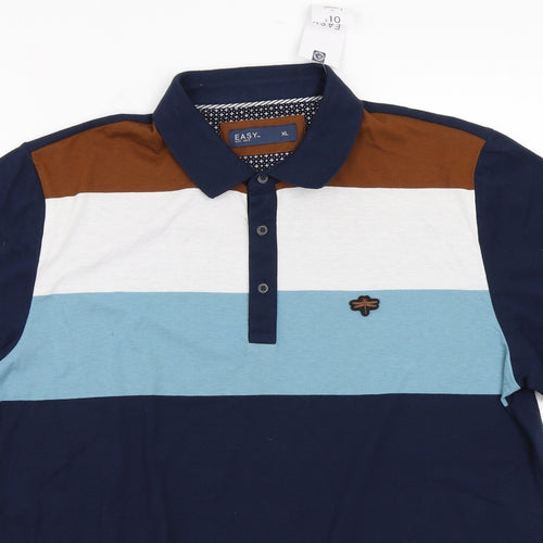 Easy Mens Blue    T-Shirt Size XL