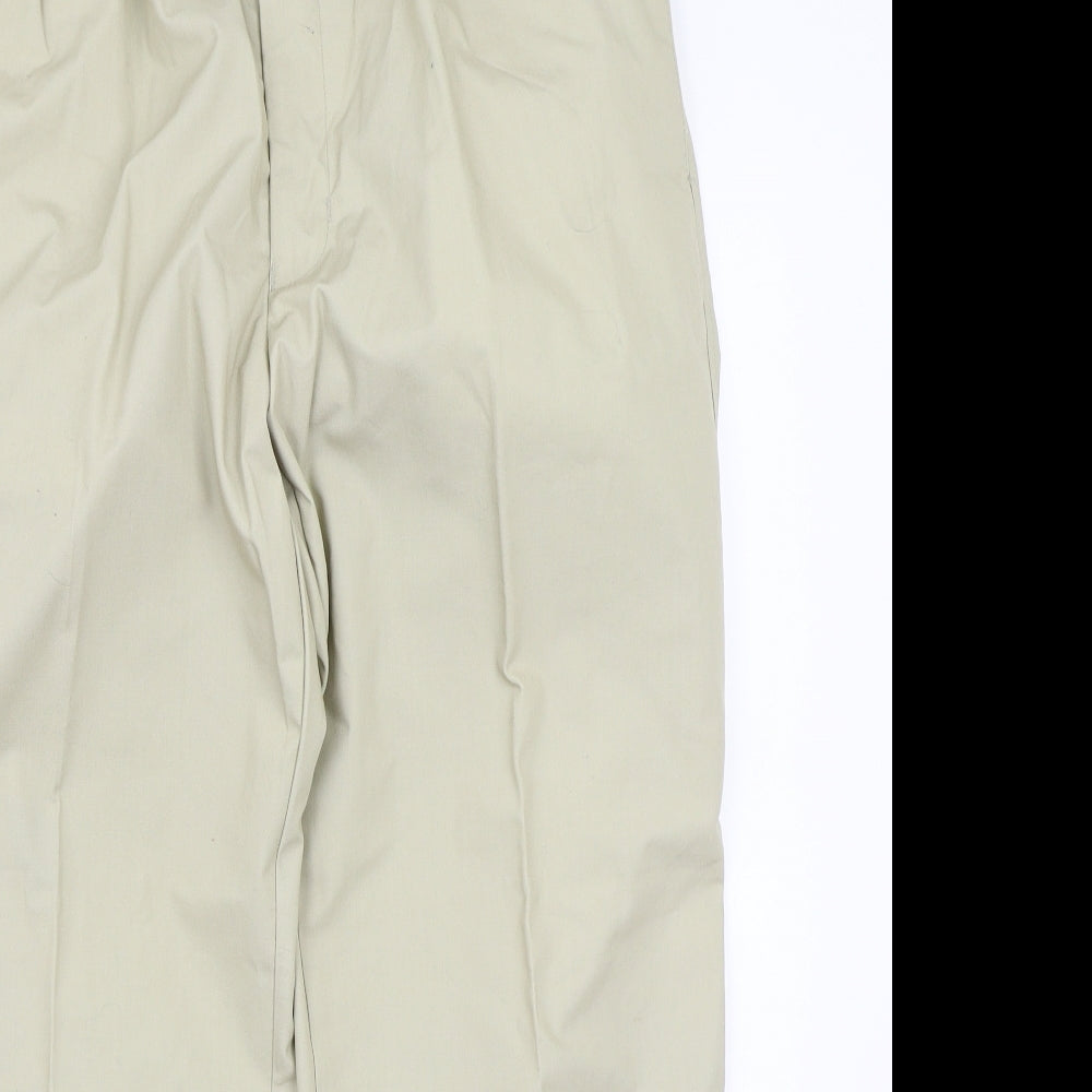 Preworn Womens Beige   Trousers  Size L L27 in