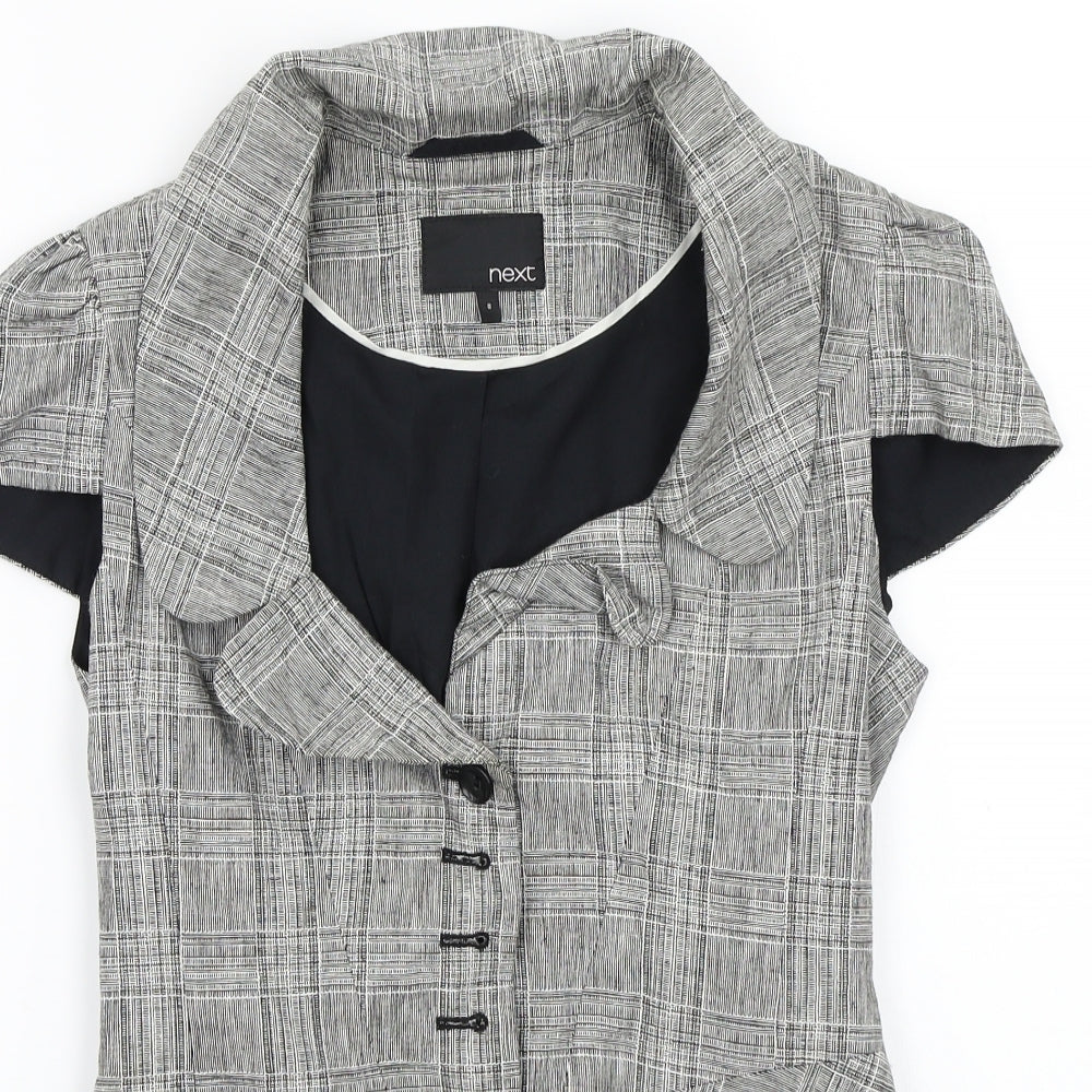 NEXT Womens Grey   Jacket Waistcoat Size 8