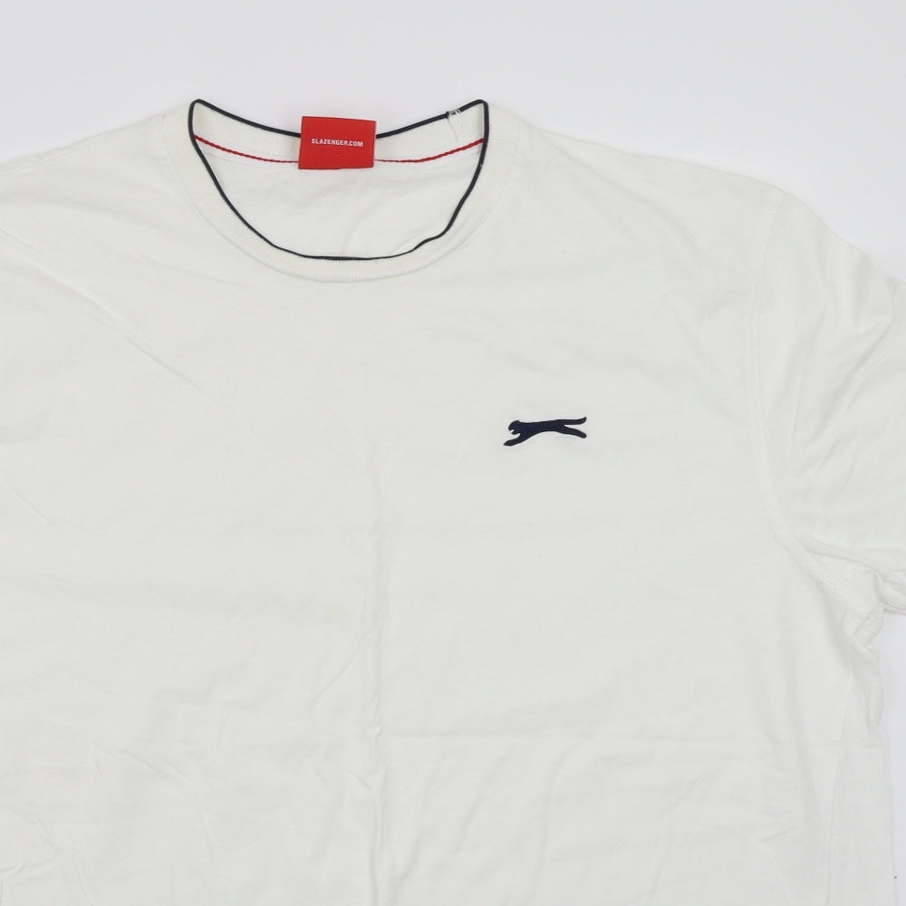 Slazenger Mens White    T-Shirt Size 3XL