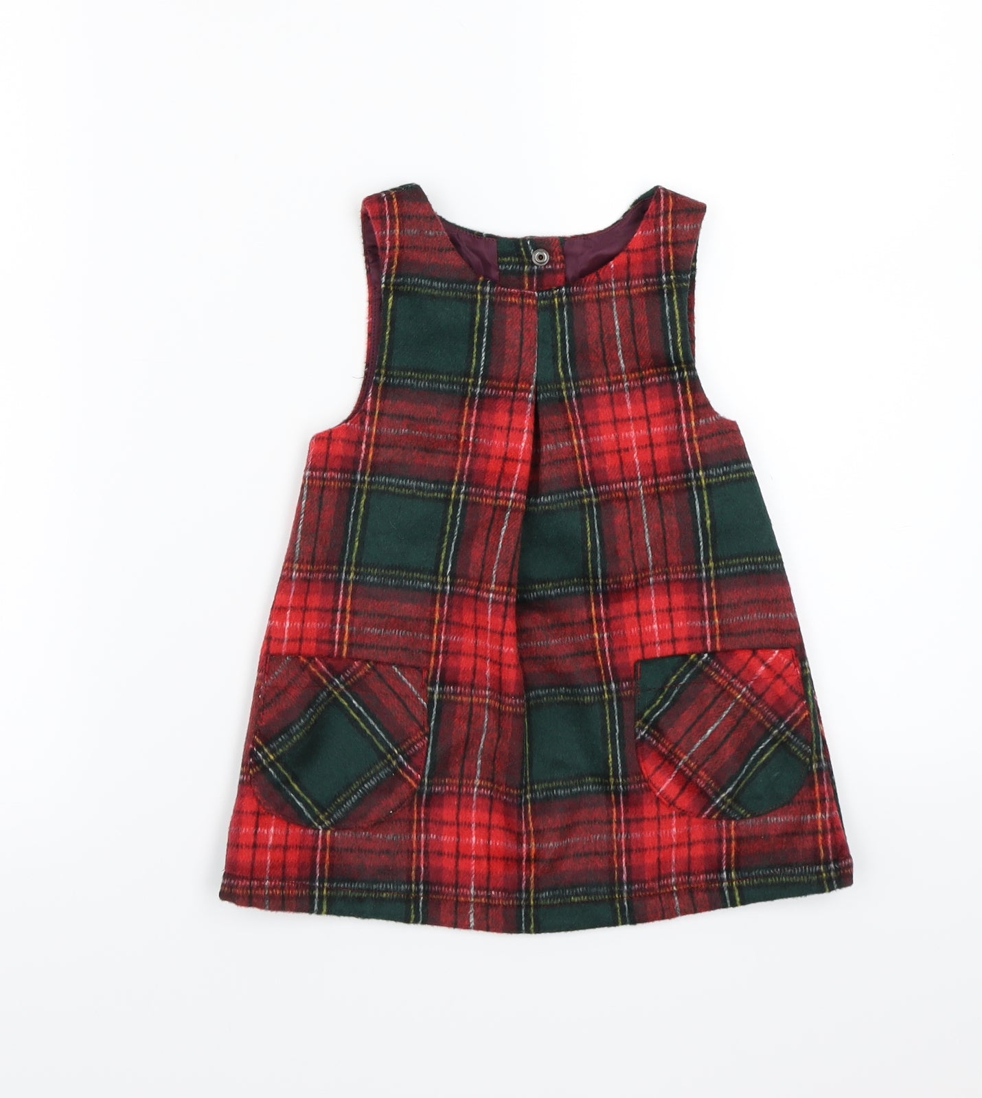 Nutmeg Girls Red Check  A-Line  Size 2 Years