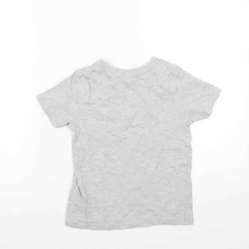 George Boys Grey   Basic T-Shirt Size 5-6 Years