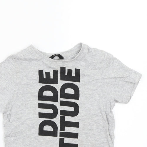 George Boys Grey   Basic T-Shirt Size 5-6 Years