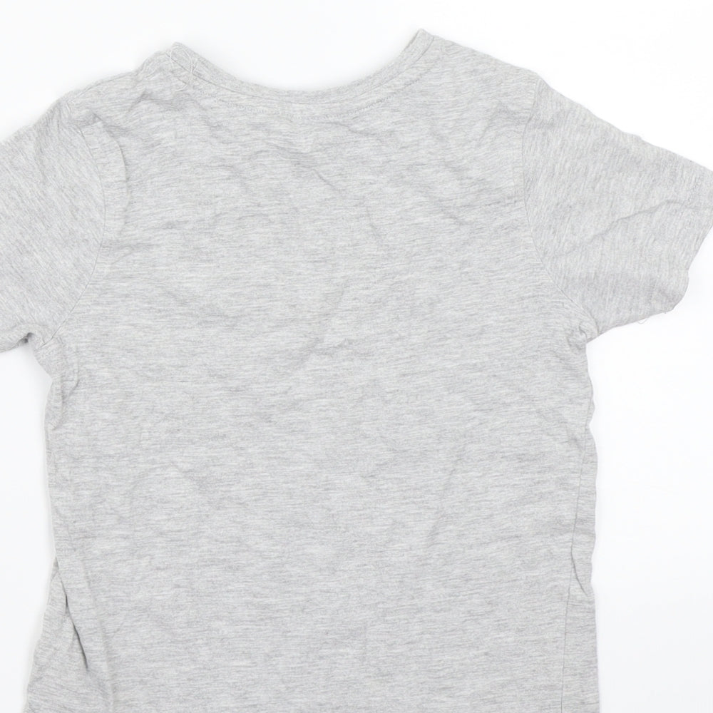 George Boys Grey   Basic T-Shirt Size 5-6 Years