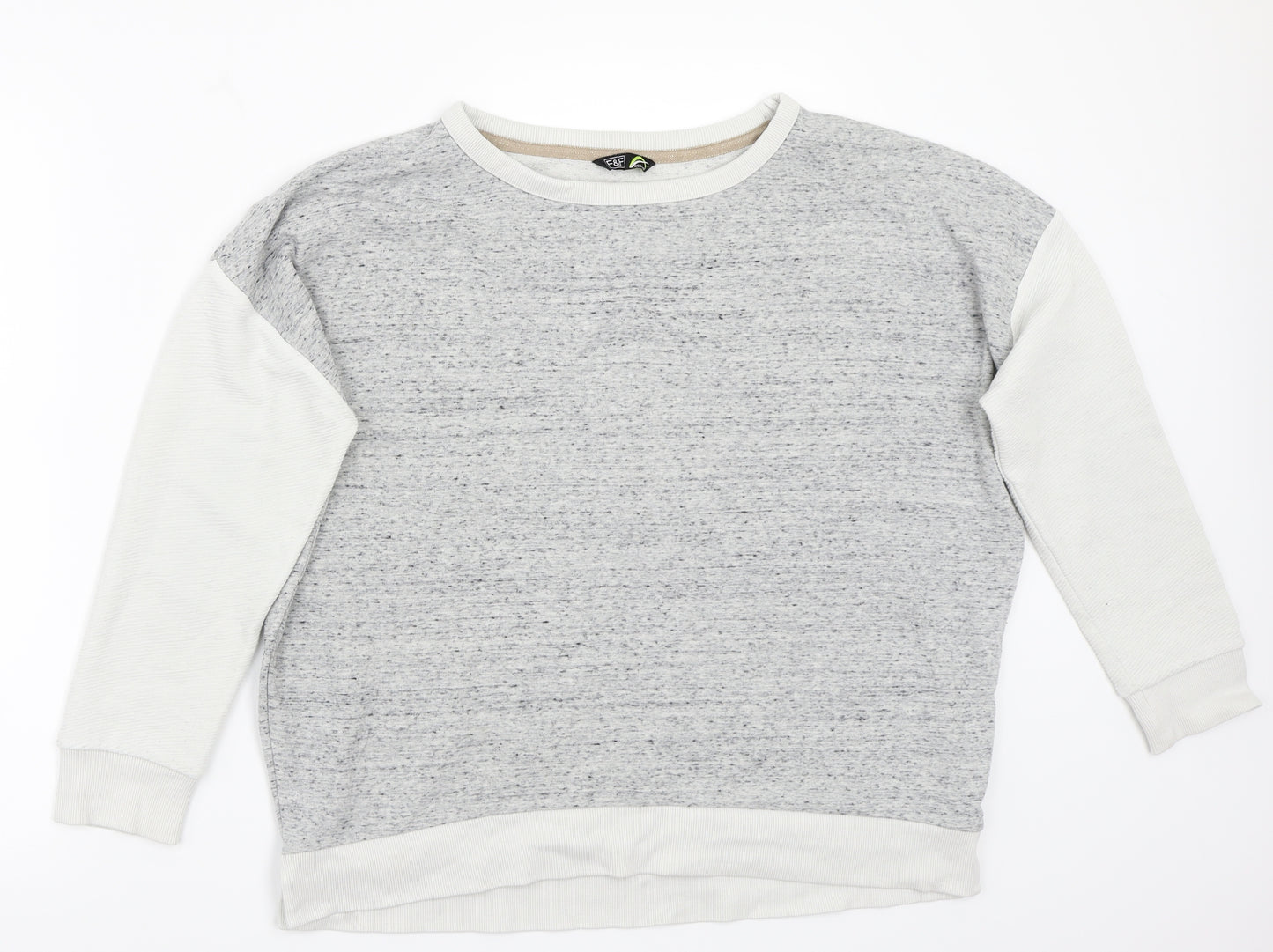 Pep&co Womens Grey   Pullover Jumper Size S
