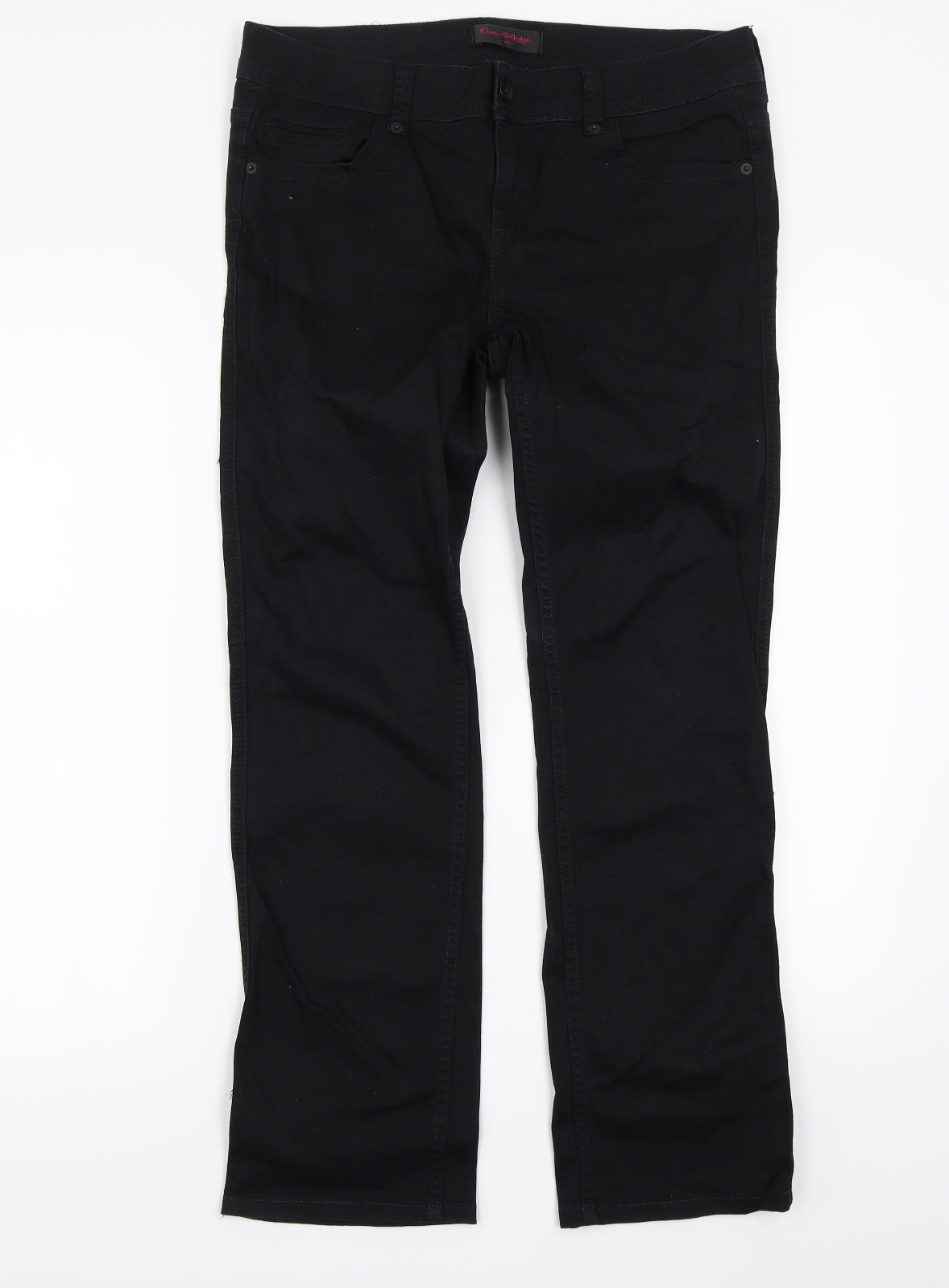 Miss Selfridge Womens Black   Straight Jeans Size 14 L27 in