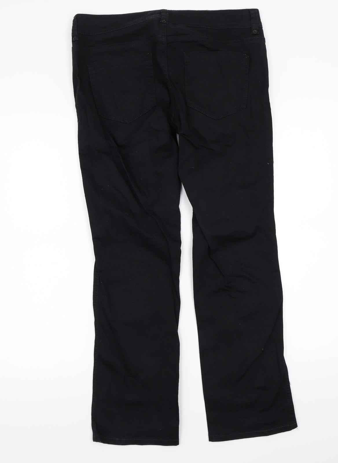 Miss Selfridge Womens Black   Straight Jeans Size 14 L27 in