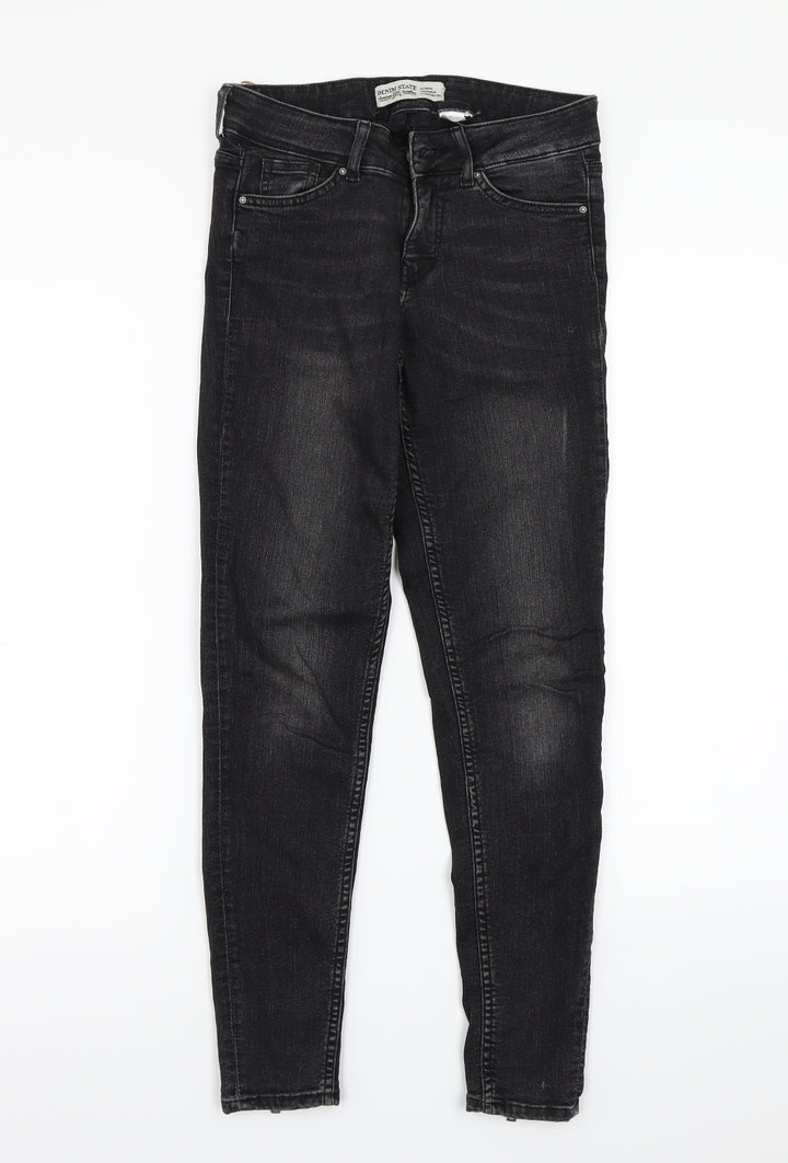 H&M Womens Black Skinny Jeans Size 4 L26 in