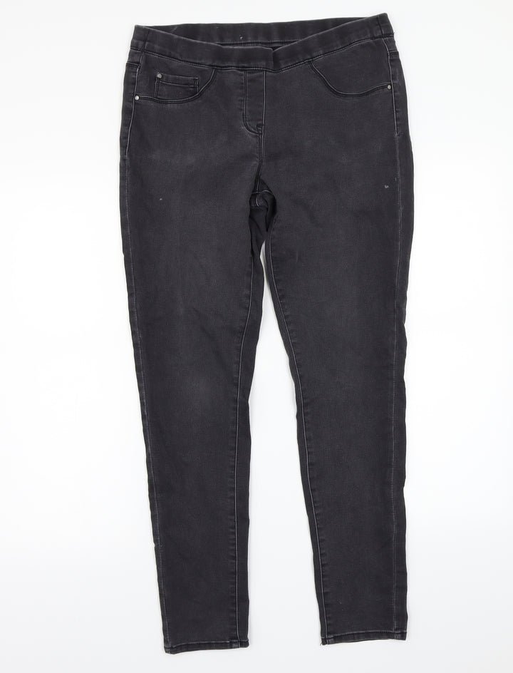 George Womens Grey Skinny Jeans Size 12 L27 in