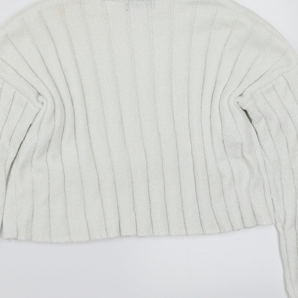 SheIn Womens White   Pullover Jumper Size XS