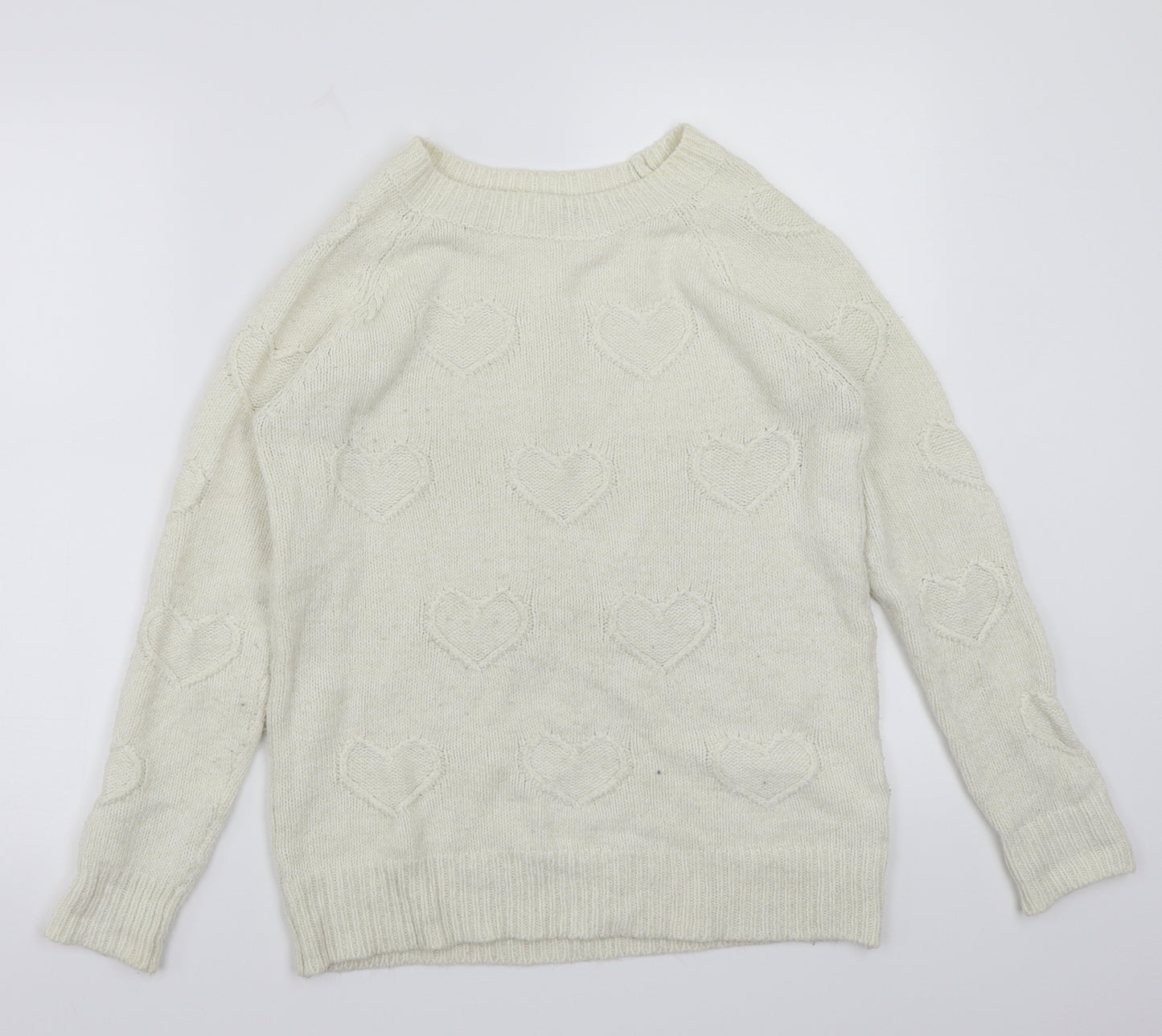 Dorothy Perkins Womens White   Pullover Jumper Size 6