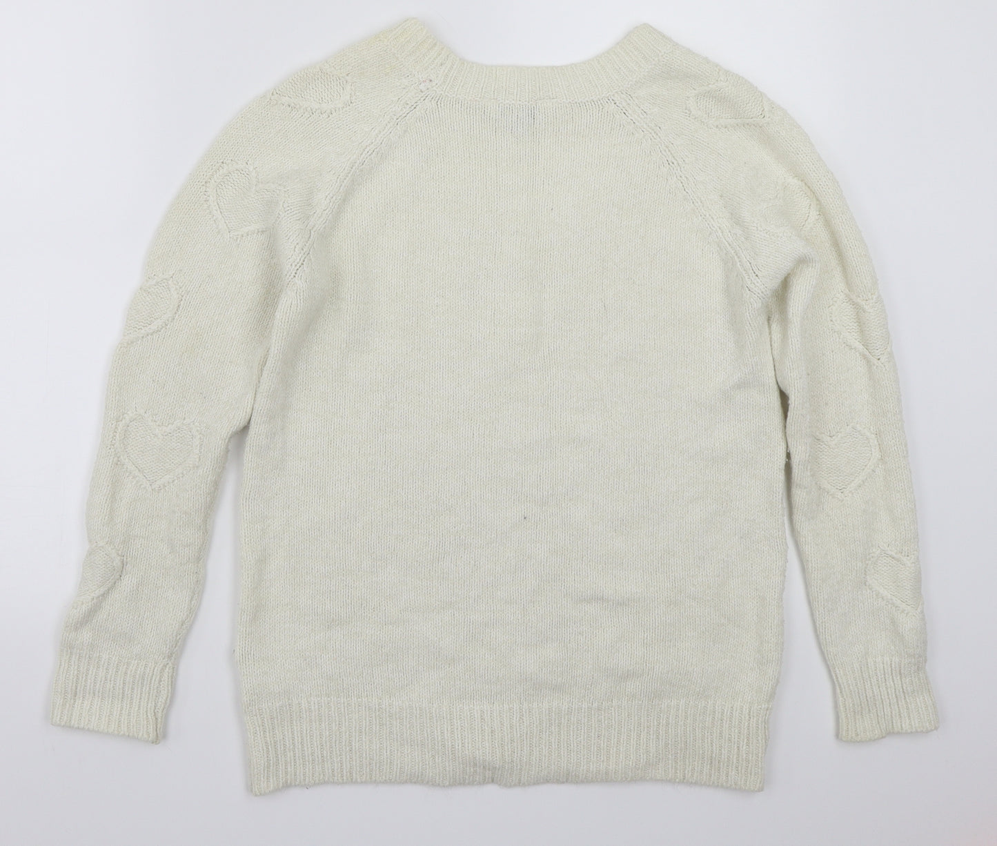 Dorothy Perkins Womens White   Pullover Jumper Size 6