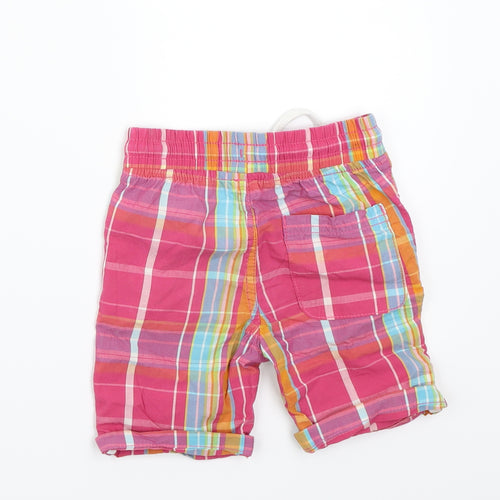 F&F Boys Pink Check  Bermuda Shorts Size 2-3 Years