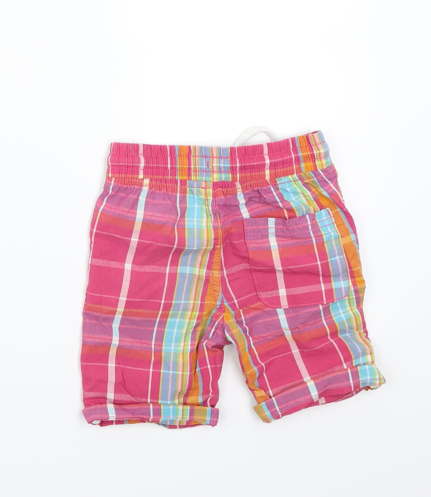 F&F Boys Pink Check  Bermuda Shorts Size 2-3 Years