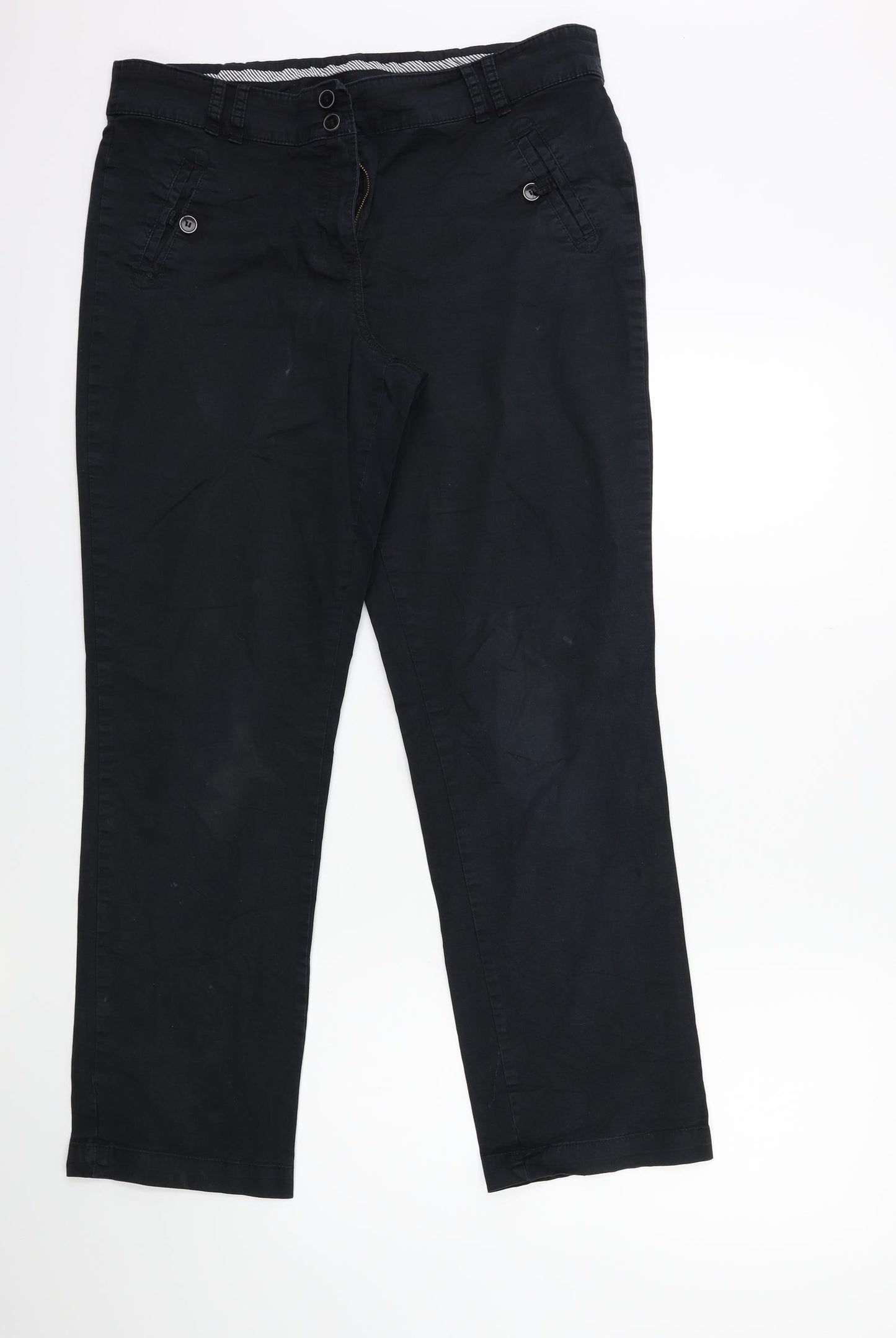 Debenhams Womens Black   Cargo Trousers Size 14 L30 in