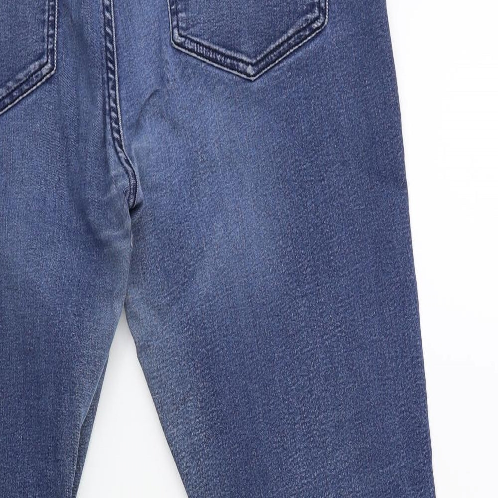 Marks and Spencer Womens Blue  Denim Skinny Jeans Size 14 L27 in