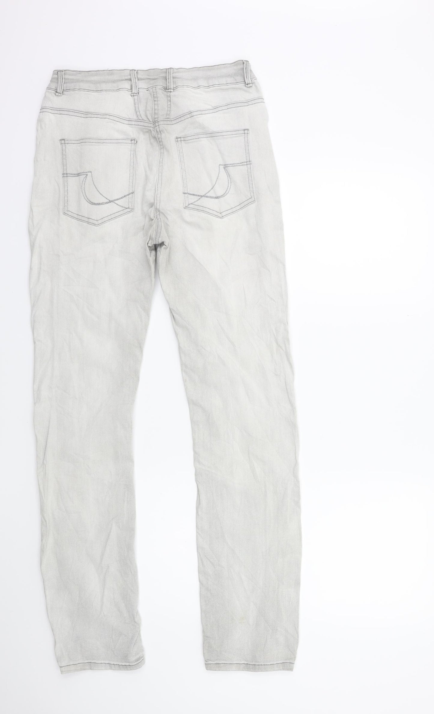 Cecil Mens Grey  Denim Straight Jeans Size 30 in L31 in