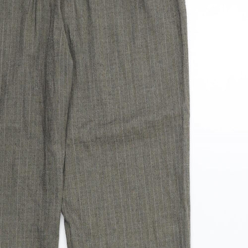 TU Womens Brown Striped  Trousers  Size 14 L28 in
