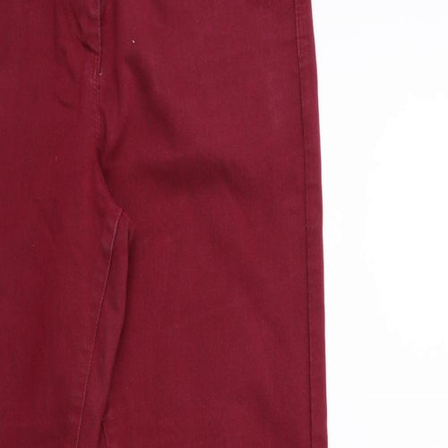 Marks and Spencer Womens Red  Denim Skinny Jeans Size 10 L29 in