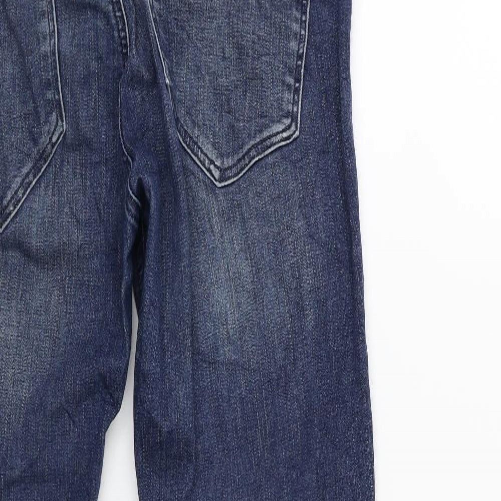 H&M Womens Blue  Denim Skinny Jeans Size 14 L30 in