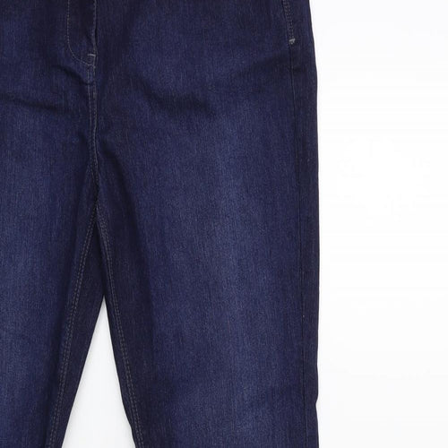 Papaya Womens Blue  Denim Flared Jeans Size 14 L30 in
